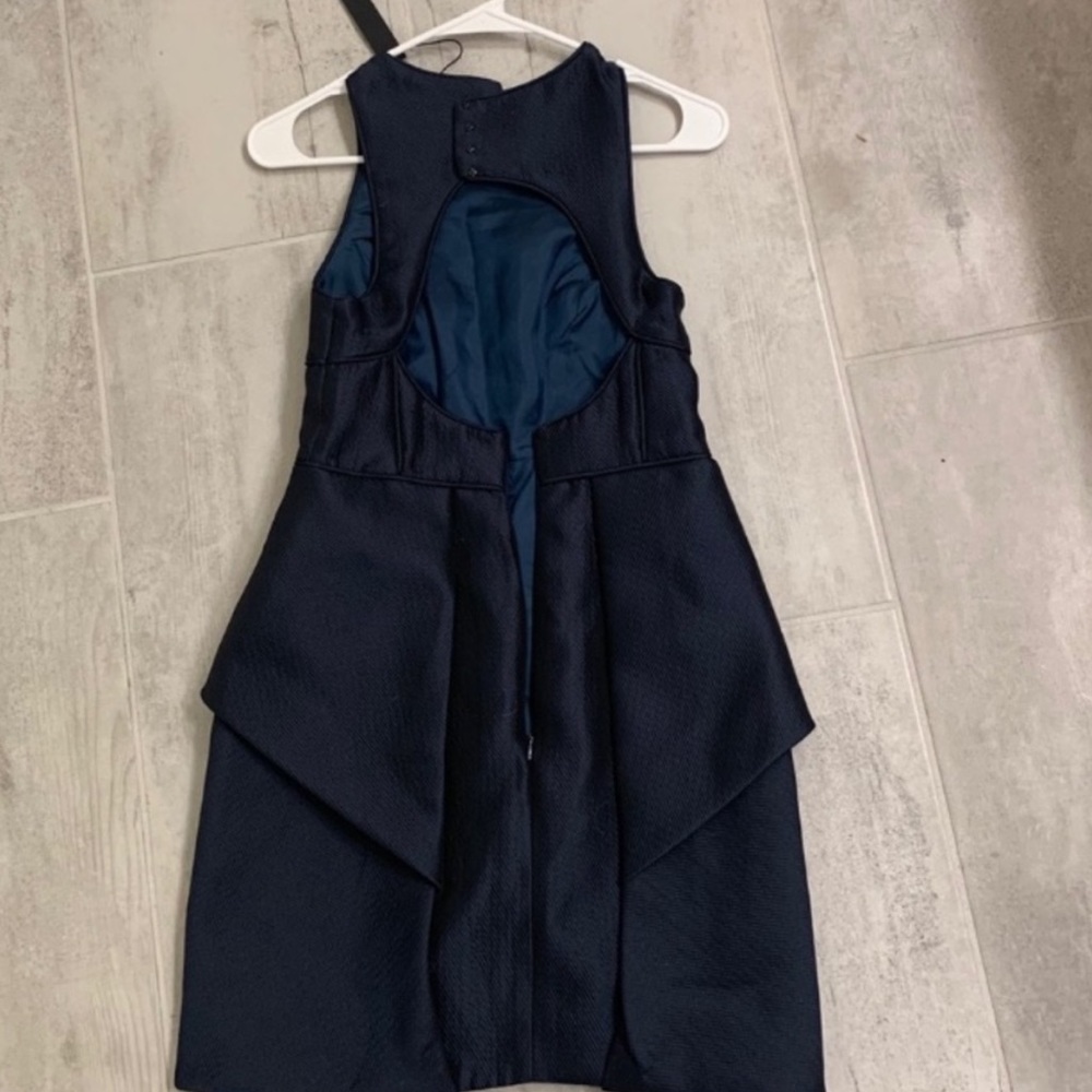 Tibi Jacquard Blue Simona Mini Dress - Picture 3 of 8